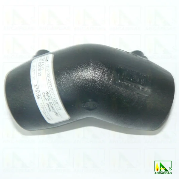 Codo de 45° electrosoldables PE 100 - Imagen Web de Ancargas ©