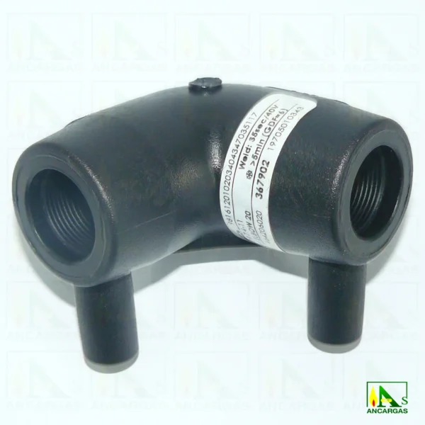 Codo de 90° electrosoldables PE 100 DN20-160 - Imagen Web de Ancargas ©