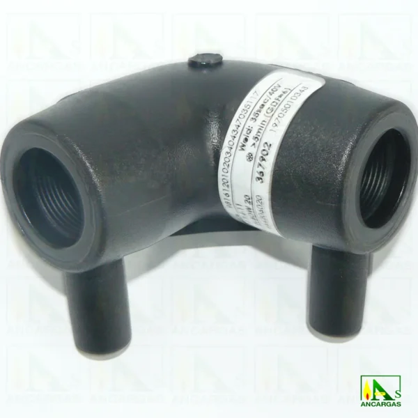 Codo de 90° electrosoldables PE 100 DN20-160 - Imagen Web de Ancargas ©