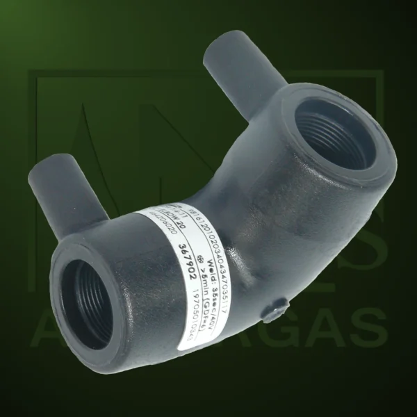 Codo de 90° electrosoldables PE 100 DN20-160 - Imagen Web de Ancargas ©