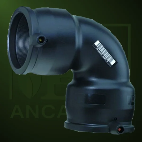 Codo de 90⁰ electrosoldable DN 90mm PE100 SDR 11 - Imagen Web de Ancargas ©