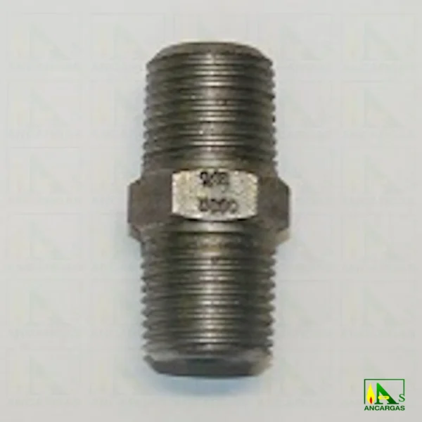 Doble macho NPT hexagonal acero forjado 3000 lbs - Imagen Web de Ancargas ©