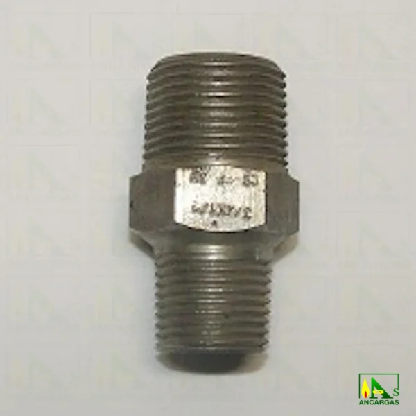 Doble macho NPT hexagonal REDUCIDO acero forjado 3000 lbs - Imagen Web de Ancargas ©