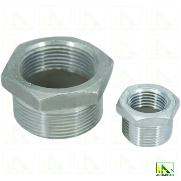 Reducciones hexagonales macho x hembra NPT acero forjado 3000 lbs - Imagen Web de Ancargas ©