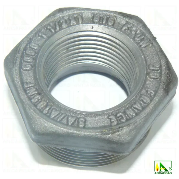 Reducciones hexagonales macho x hembra NPT acero forjado 3000 lbs - Imagen Web de Ancargas ©