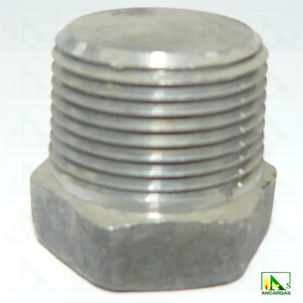 Tapón cabeza hexagonal macho NPT acero forjado 3000 lbs - Imagen Web de Ancargas ©