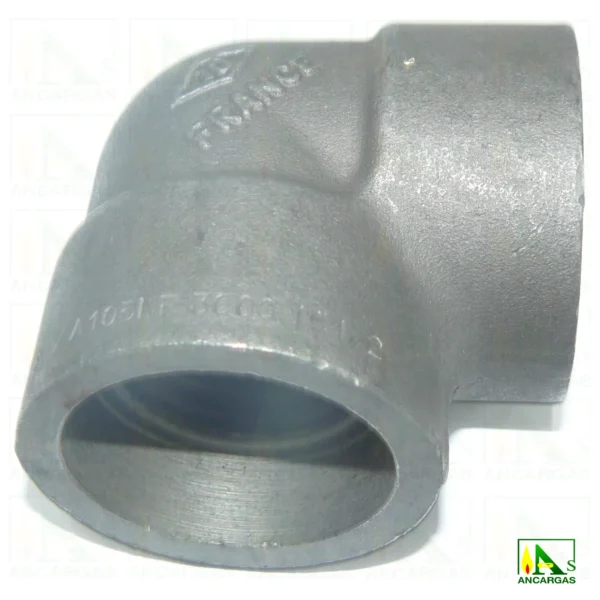 Codos para soldar acero forjado SW 3000 lbs 90° - Imagen Web de Ancargas ©