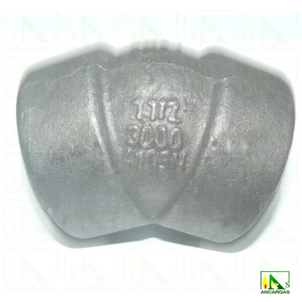 Codo para soldar acero forjado SW 3000 lbs 45° - Imagen Web de Ancargas ©