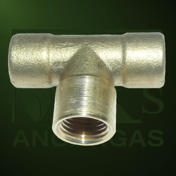 Te portamanómetro 1/4" para soldar - Imagen Web de Ancargas ©