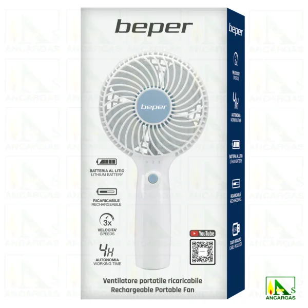 Beper Mini ventilador recargable - Imagen Web de Ancargas ©