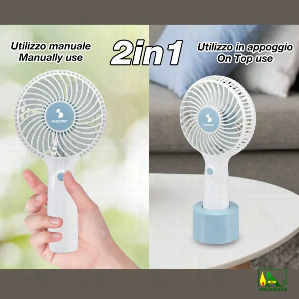 Beper Mini ventilador recargable - Imagen Web de Ancargas ©