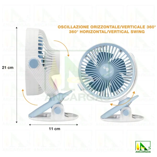 Beper Mini ventilador clip - Imagen Web de Ancargas ©