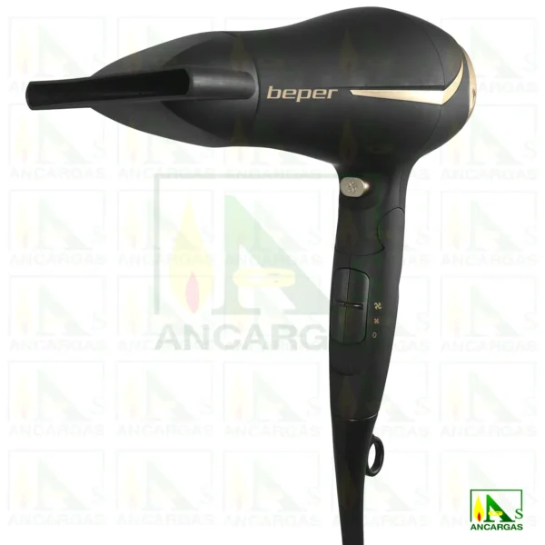 Secador de pelo Soft Touch de viaje plegable Beper - Imagen Web de Ancargas ©