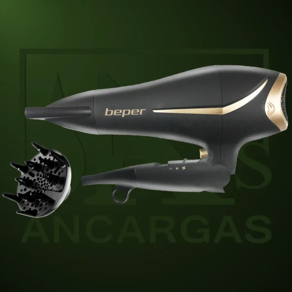 Secador de pelo Soft Touch de viaje plegable Beper - Imagen Web de Ancargas ©