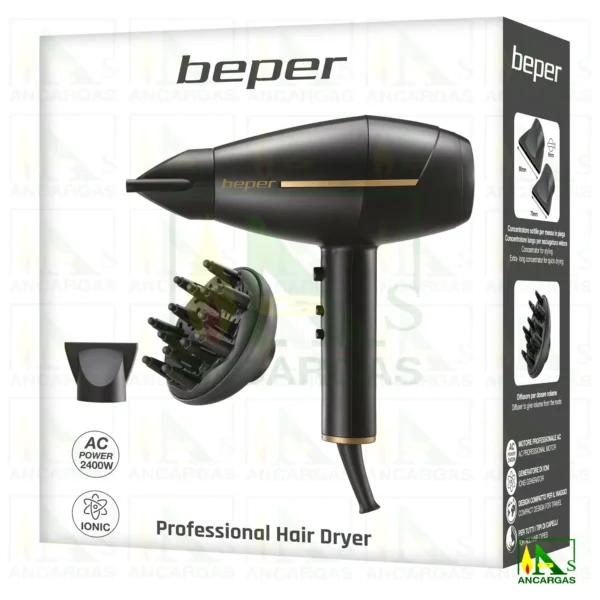 Secador de pelo ionico profesional Beper - Imagen Web de Ancargas ©