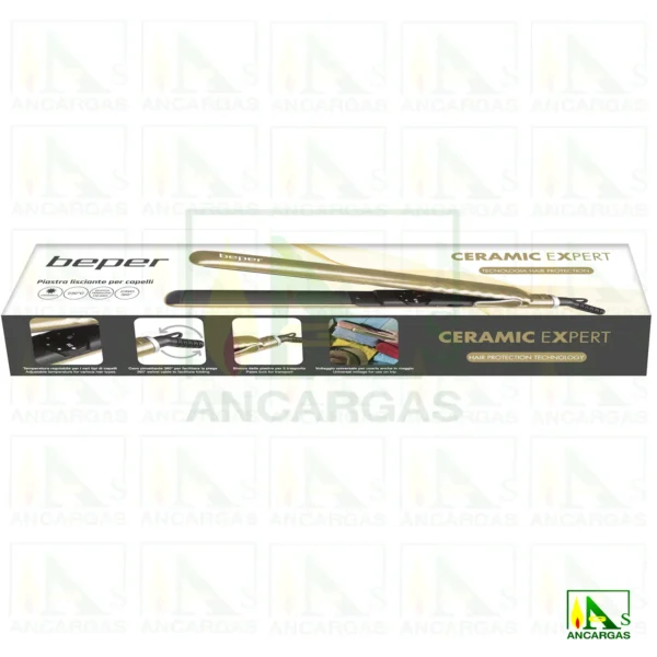 Plancha de pelo cerámica Beper - Imagen Web de Ancargas ©