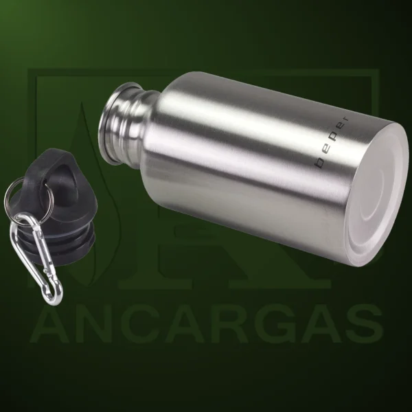 BOTELLA DEPORTIVA EN ACERO 0.5L BEPER - Imagen Web de Ancargas ©