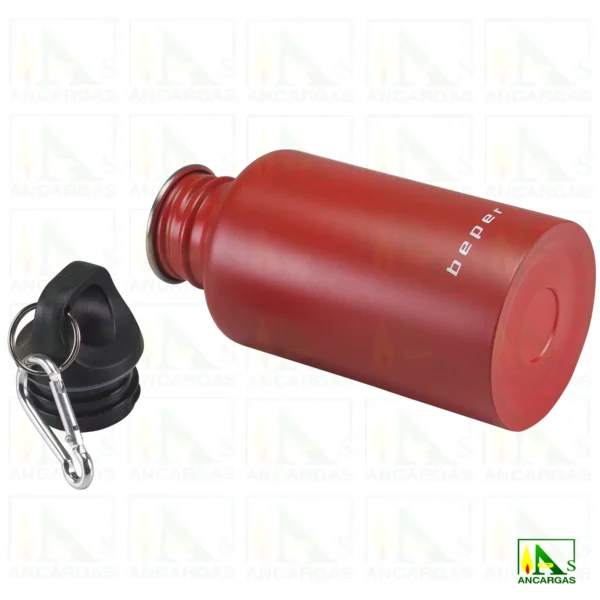 BOTELLA DEPORTIVA ACERO ROJO 0.5L BEPER - Imagen Web de Ancargas ©