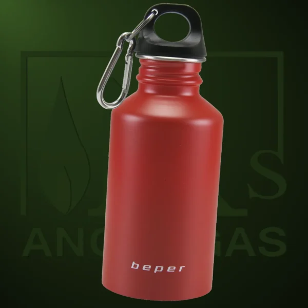 BOTELLA DEPORTIVA ACERO ROJO 0.5L BEPER - Imagen Web de Ancargas ©