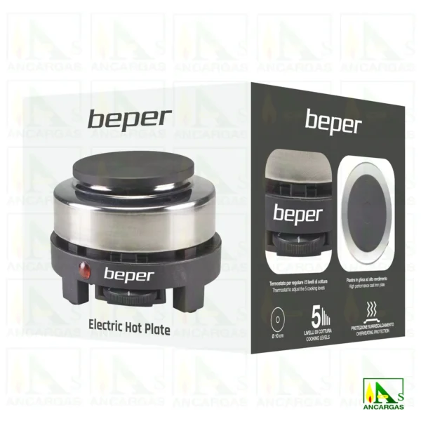 HORNILLO / PLACA ELECTRICO 500W 10CM BEPER - Imagen Web de Ancargas ©