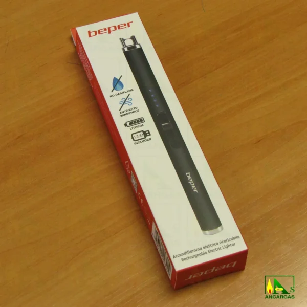 ENCENDEDOR ELECTRICO RECARGABLE USB BEPER - Imagen Web de Ancargas ©