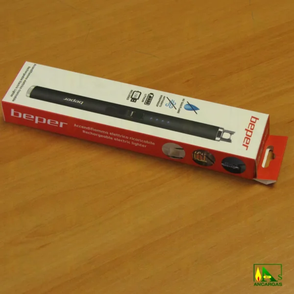 ENCENDEDOR ELECTRICO RECARGABLE USB BEPER - Imagen Web de Ancargas ©