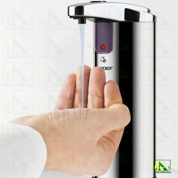 Dispensador de jabón automático cromado Beper - Imagen Web de Ancargas ©