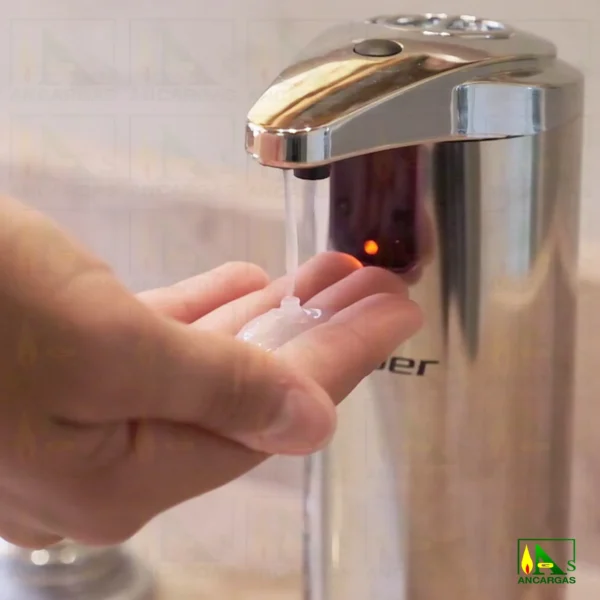 Dispensador de jabón automático cromado Beper - Imagen Web de Ancargas ©