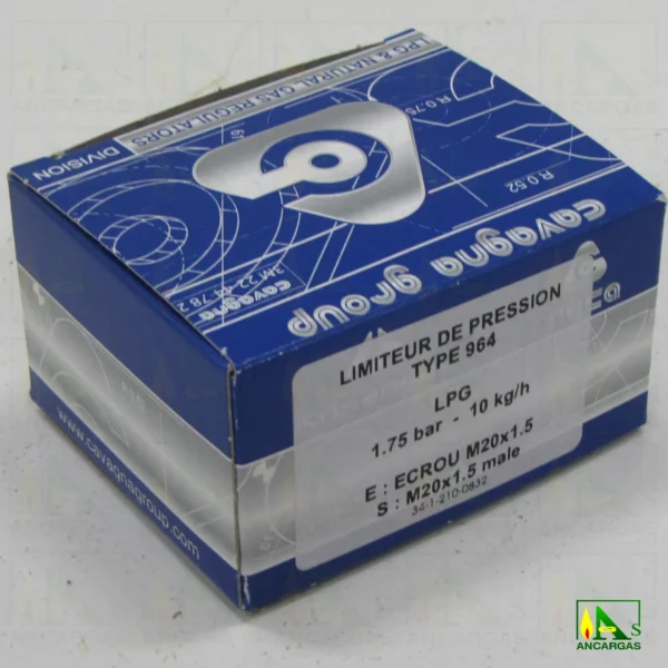 Limitador Recto 10kgh Reca - Imagen Web de Ancargas ©