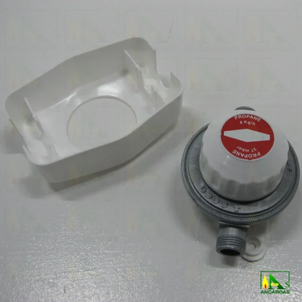 Regulador Reca 8kgh 37mbar VIS MIN con capucha - Imagen Web de Ancargas ©