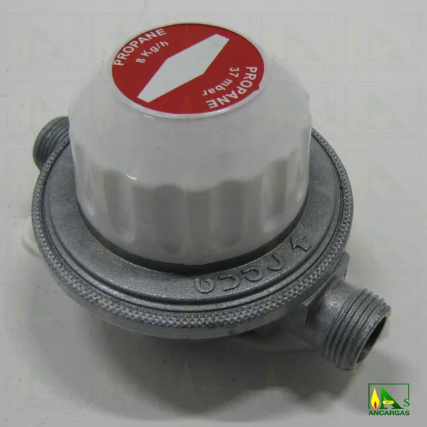 Regulador Reca 8kgh 37mbar VIS MIN con capucha - Imagen Web de Ancargas ©