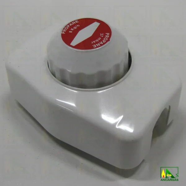 Regulador Reca 8kgh 37mbar VIS MIN con capucha - Imagen Web de Ancargas ©