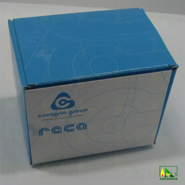 Regulador Reca 8kgh 37mbar VIS MIN con capucha - Imagen Web de Ancargas ©