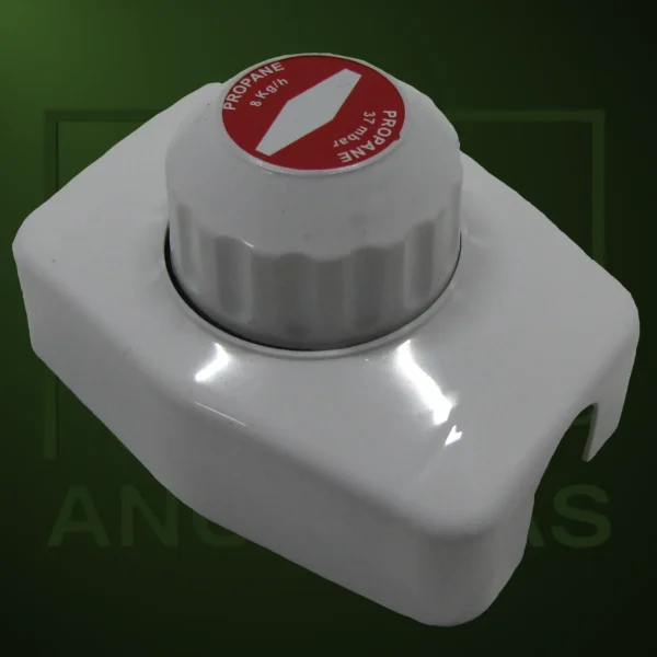 Regulador Reca 8kgh 37mbar VIS MIN con capucha - Imagen Web de Ancargas ©