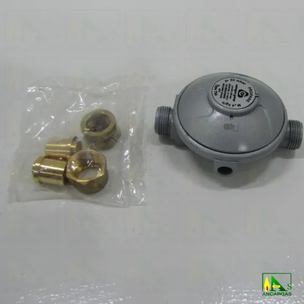 Regulador Reca 50mbar 4kg MxM - Imagen Web de Ancargas ©