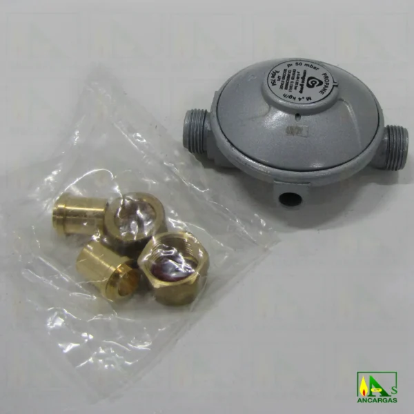 Regulador Reca 50mbar 4kg MxM - Imagen Web de Ancargas ©