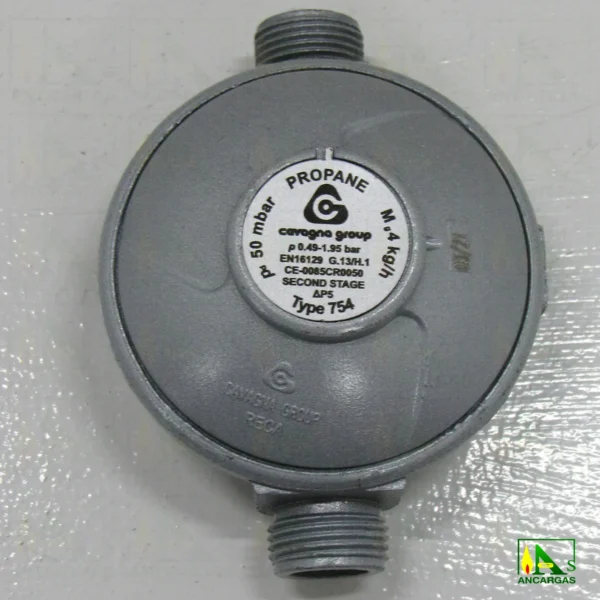 Regulador Reca 50mbar 4kg MxM - Imagen Web de Ancargas ©
