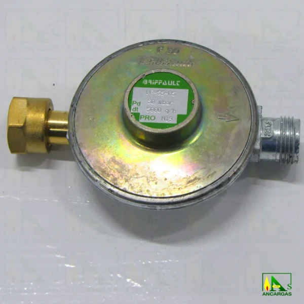 REDUCTOR BRIFFAULT DF-55-05-50 de caudal 5KG Entrada y salida 20x150 - Imagen Web de Ancargas ©