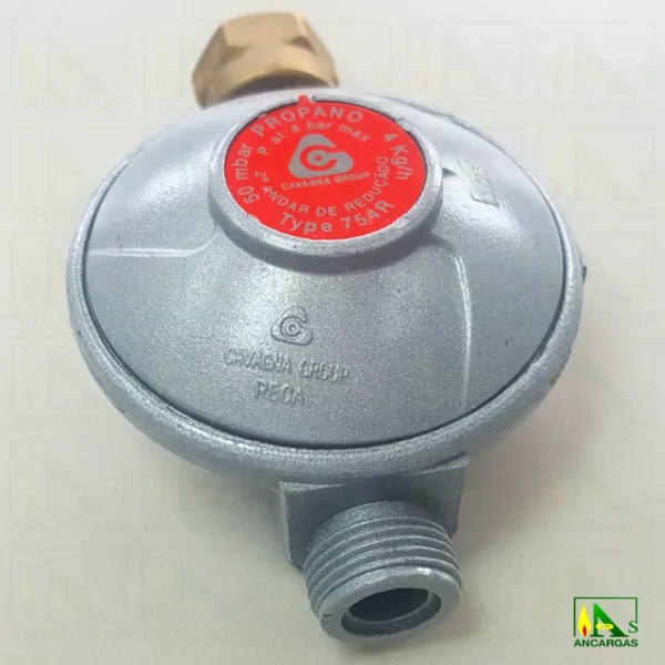 Regulador Reca 50mbar 4kg Tuerca Loca x Macho - Imagen Web de Ancargas ©