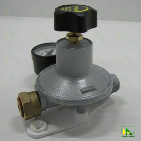 Regulador Reca 4kgh regulable 0-300mbar con manómetro - Imagen Web de Ancargas ©