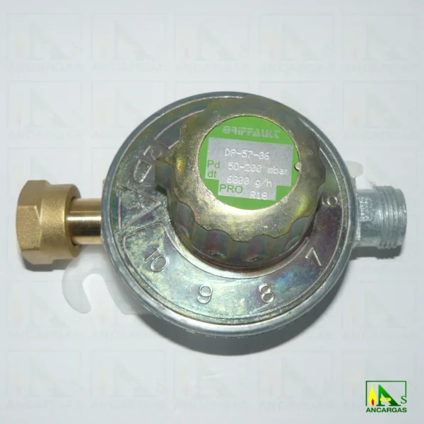 Regulador BRIFFAULT presión regulable DP. 57-06 2ª etapa con mando 10 posiciones - Imagen Web de Ancargas ©