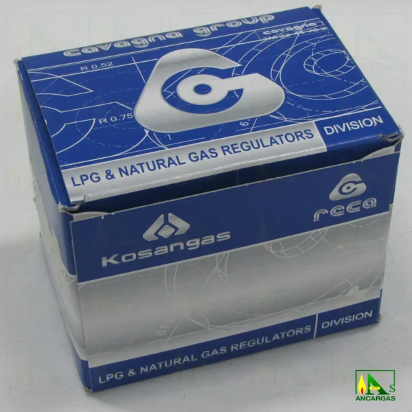 Regulador convertible Reca 22 o 37 mbar 4kg - Imagen Web de Ancargas ©