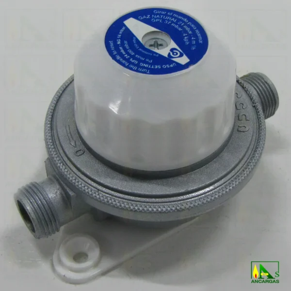 Regulador convertible Reca 22 o 37 mbar 4kg - Imagen Web de Ancargas ©
