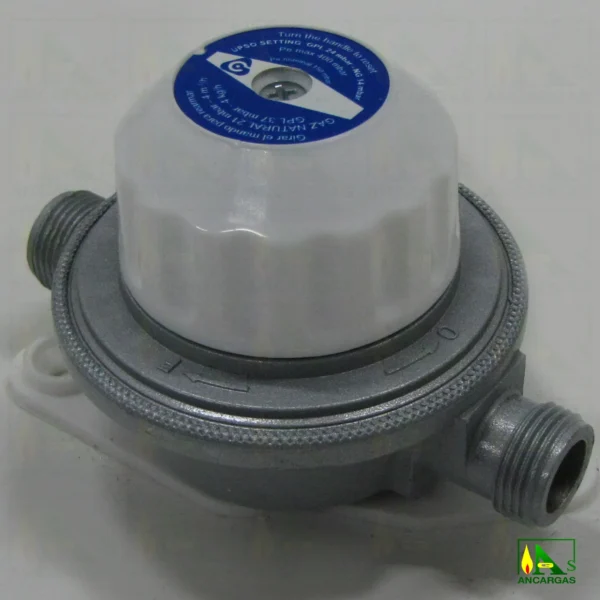 Regulador convertible Reca 22 o 37 mbar 4kg - Imagen Web de Ancargas ©