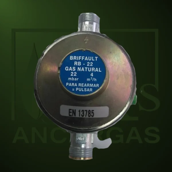 Reductor BRIFFAULT abonado ref. RB-22 especial vivienda Gas Natural - Imagen Web de Ancargas ©