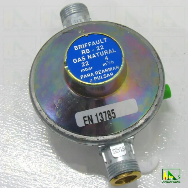 Reductor BRIFFAULT abonado ref. RB-22 especial vivienda Gas Natural - Imagen Web de Ancargas ©