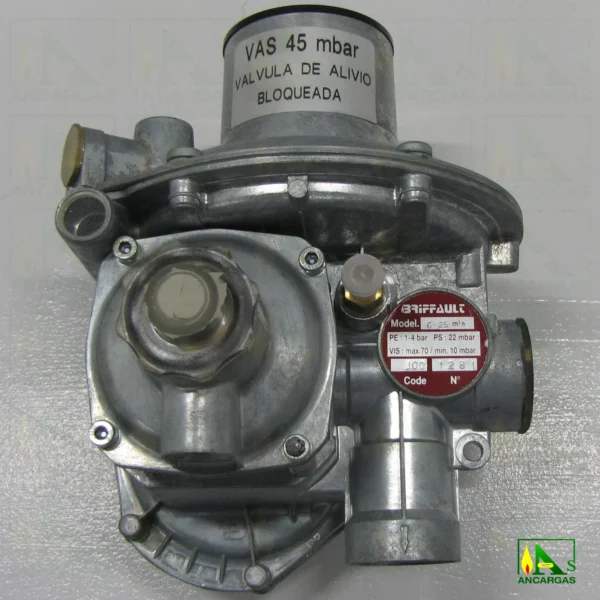 Regulador Briffault CY25LI V22mbar - Imagen Web de Ancargas ©