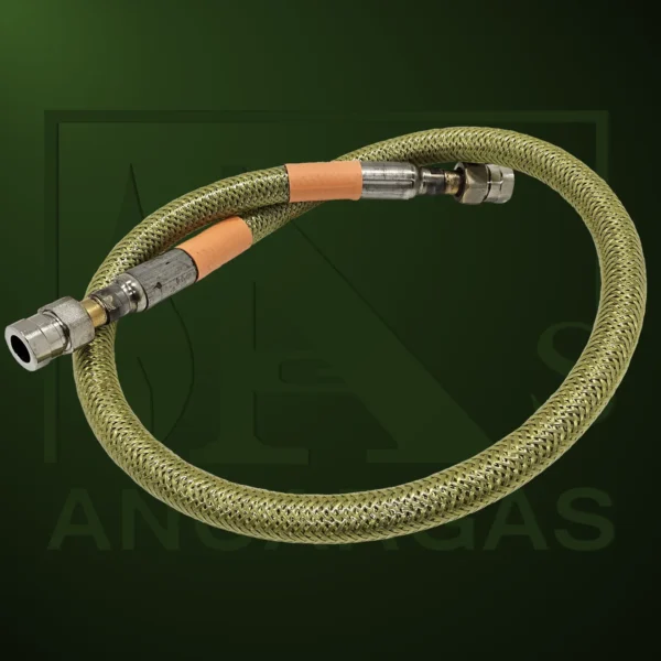 Conexión flexible inox Butaclik para bombonas de butano - Imagen Web de Ancargas ©