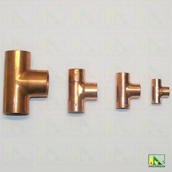 Te de cobre HxHxH para soldar - Imagen Web de Ancargas ©