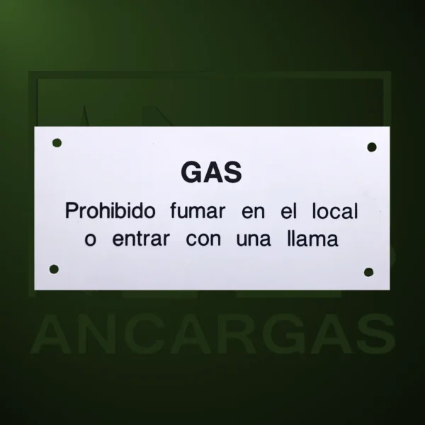 Letrero PROHIBIDO FUMAR - Imagen Web de Ancargas ©